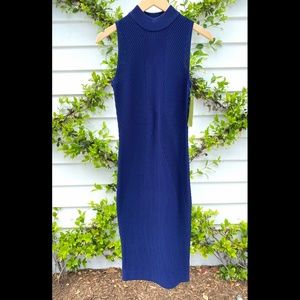 Nicole Miller Artelier Midi Dress in Navy